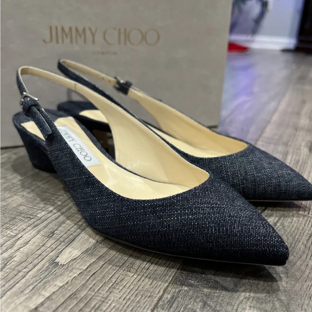 Jimmy Choo Gemma Indigo Heels